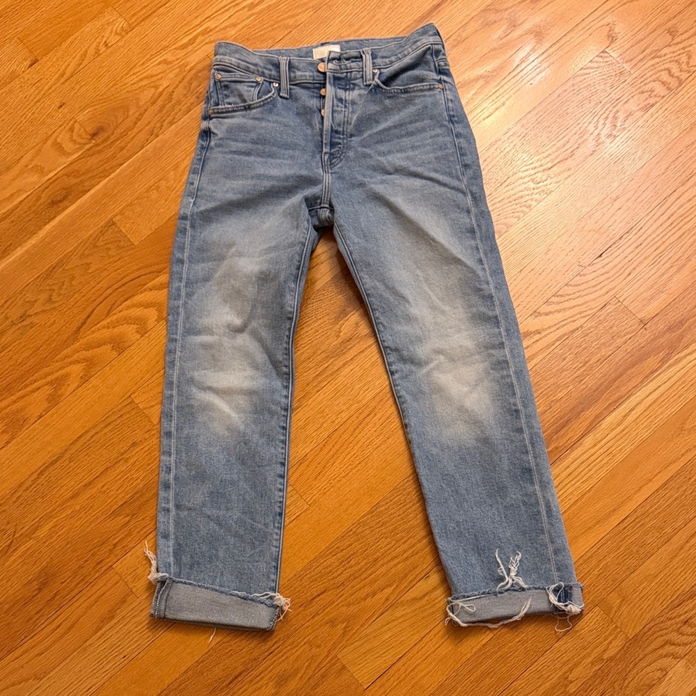 MOTHER Light Blue Ankle Jeans